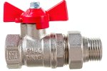 Valfex VF.227.NB1.100.N/P59.Bir Кран шаровой N/P59 БИРКА для ВОДЫ 1" ВР/НР амер.