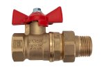 Valfex VF.227.LB1.100.N/P59 Кран шаровой N/P59 для ВОДЫ 1" ВР/НР ручка-бабочка